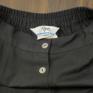 Vintage Roper Juniors Black Mini Skirt .